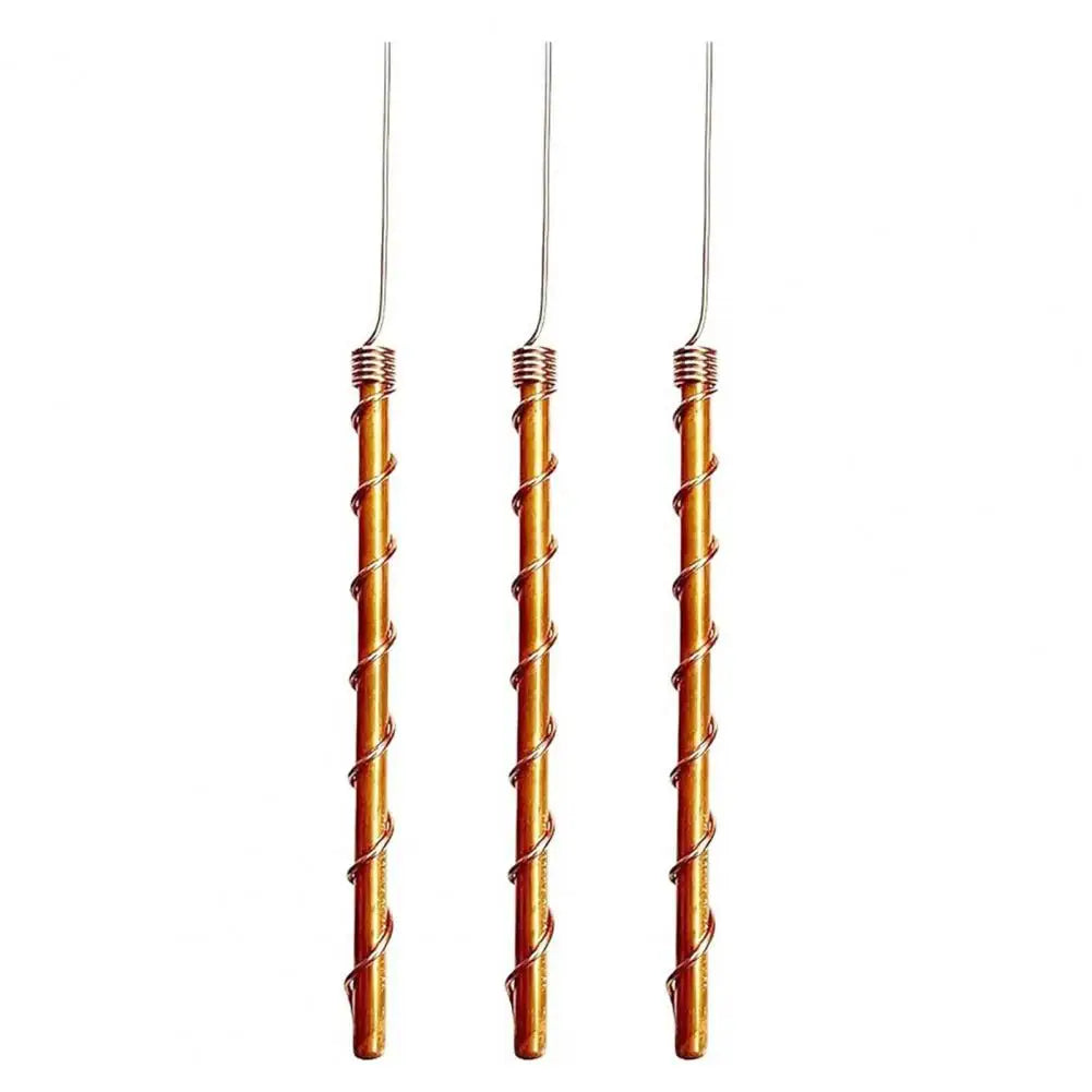 3/6 Pcs Copper Wire Coil For Gardening Electroculture Copper Antennas Stakes Spiral Copper Coil Stakes For Indoor Outdoor Plants