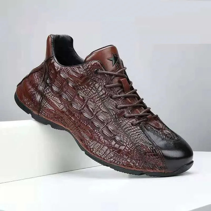2025 new arrival Genuine Leather casual shoes men,Sneakers PDD019