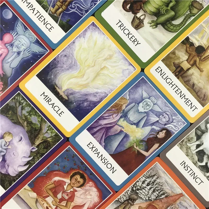 High Quality Oracle Tarot Cards Chakra Wisdom Card Board Deck Games Playing Cards for Party Game Board Game