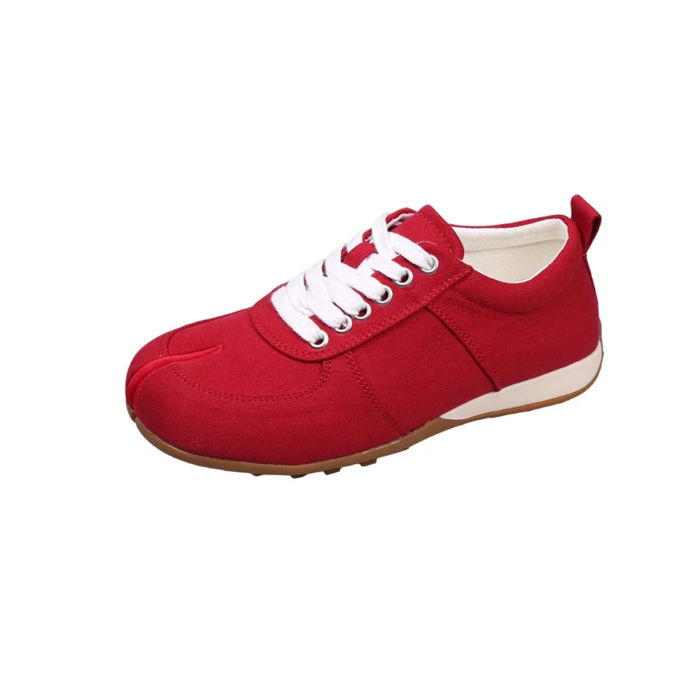 German Training Shoes Women's 2026 Summer Lace Up Forrest Gump Shoes Women's Split Toe Breathable Sports Shoes