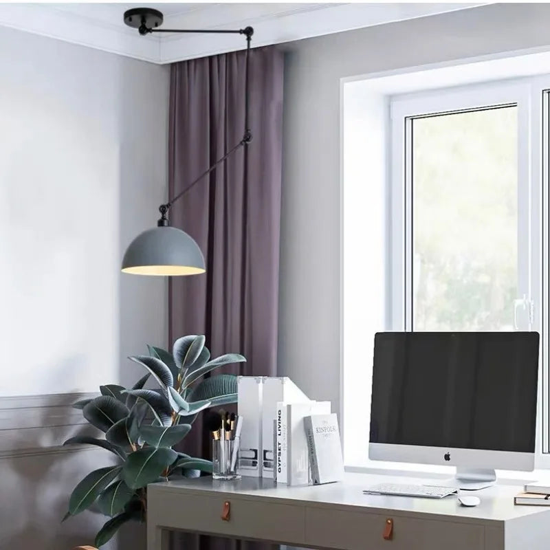 Nordic Modern Retractable Chandelier Restaurant Kitchen Living Room Bedroom Island Lamp Dining Room Home Decor Hanging Lighting