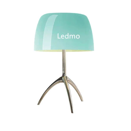 Italian Designer Glass Shade Table Lamp Tripod Desk Light for Bedroom