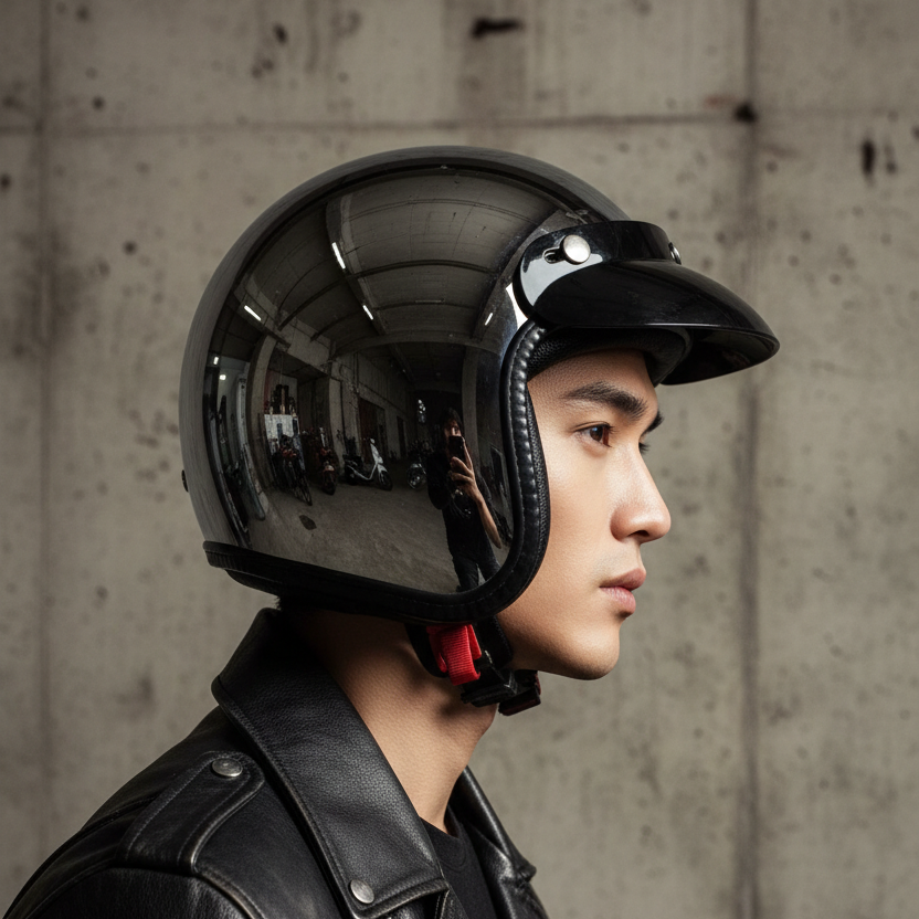 Open HOT Face Motorcycle Helmet Vintage Capacete De Moto Helmet Unique Retro 3/4 Half Casco Casque Four Seasons ECE DOT Approved