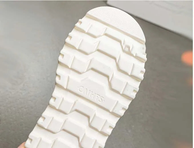 Fujin 8cm New Women Combat Boots Ankle Booties Platform Sneakers Spring Autumn Warm Fur Winter Genuine Leather Women Shoes Boot