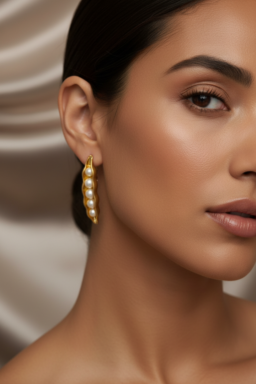Asymmetrical Exquisite Earrings, nature inspiration jewelry