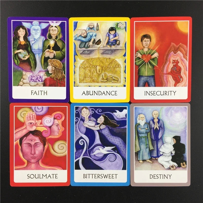 High Quality Oracle Tarot Cards Chakra Wisdom Card Board Deck Games Playing Cards for Party Game Board Game
