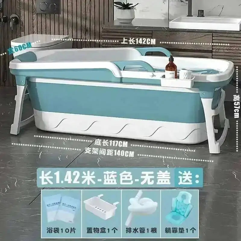 Tub Bathtubs Adult Folding bathtub Household Foaming hot Simple Adult Bathing Tub Full Body Sweat Portable Steam Bathing Basin