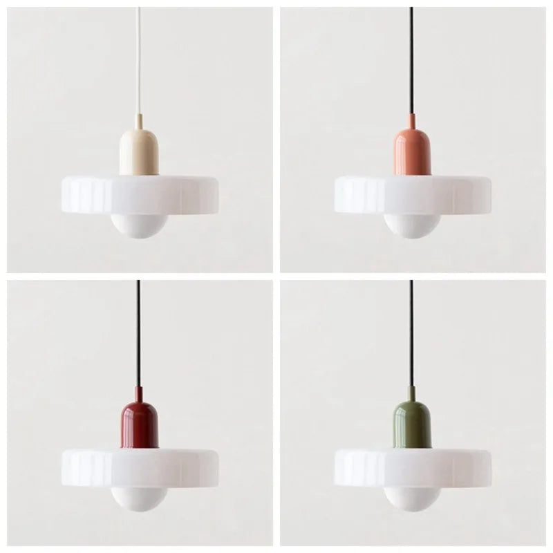 Modern Glass Pendant Lights Kitchen Restaurant Hanging Lamp Ceiling Chandeliers Nordic Decoration Denmark Orange Decor Lighting