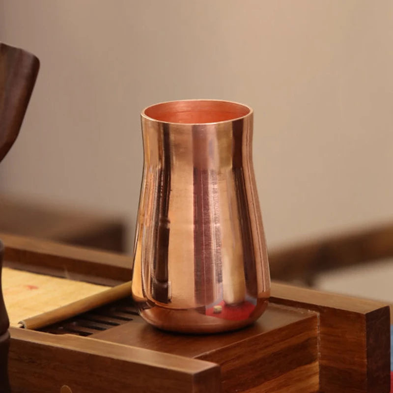 Brass Cup Pure Copper Beer Milk Mug Copper Chalice  Breakfast Cup Moscow Drinkware Tableware