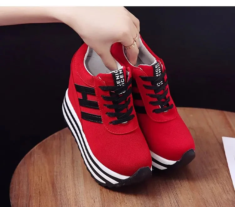2024 New Winter Women Shoes Warm Fur Plush Lady Casual Shoes Lace Up Fashion Sneakers Platform Snow Boots Big Size
