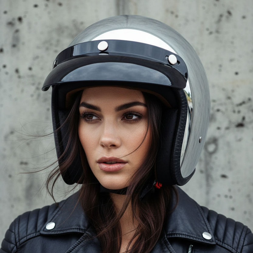 Open HOT Face Motorcycle Helmet Vintage Capacete De Moto Helmet Unique Retro 3/4 Half Casco Casque Four Seasons ECE DOT Approved