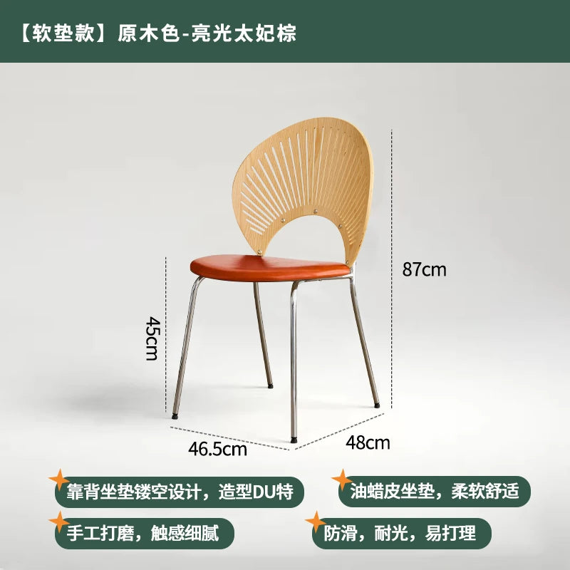 Home Furniture Restaurant Dining Chairs Living Room Leisure Chair Customized Stainless Steel Chairs Single Backrest Armchair
