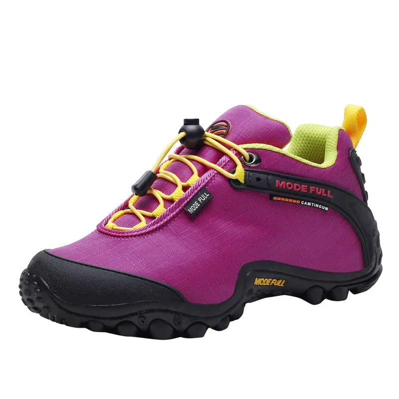 Outdoor Hiking Waterproof And Anti-Skid Thick Bottom Wear-Resistant And Breathable Ultra Light Cloth Mountaineering Shoes