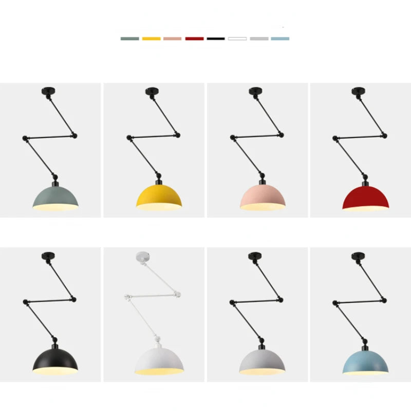 Nordic Modern Retractable Chandelier Restaurant Kitchen Living Room Bedroom Island Lamp Dining Room Home Decor Hanging Lighting