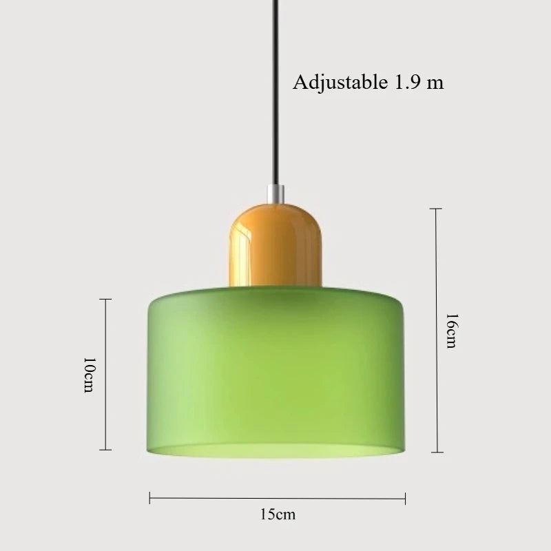 Nordic Modern Glass Bedroom Bedside Long Line Small Chandelier Restaurant Bar Chandelier Simple Lighting Atmosphere Lamp E27