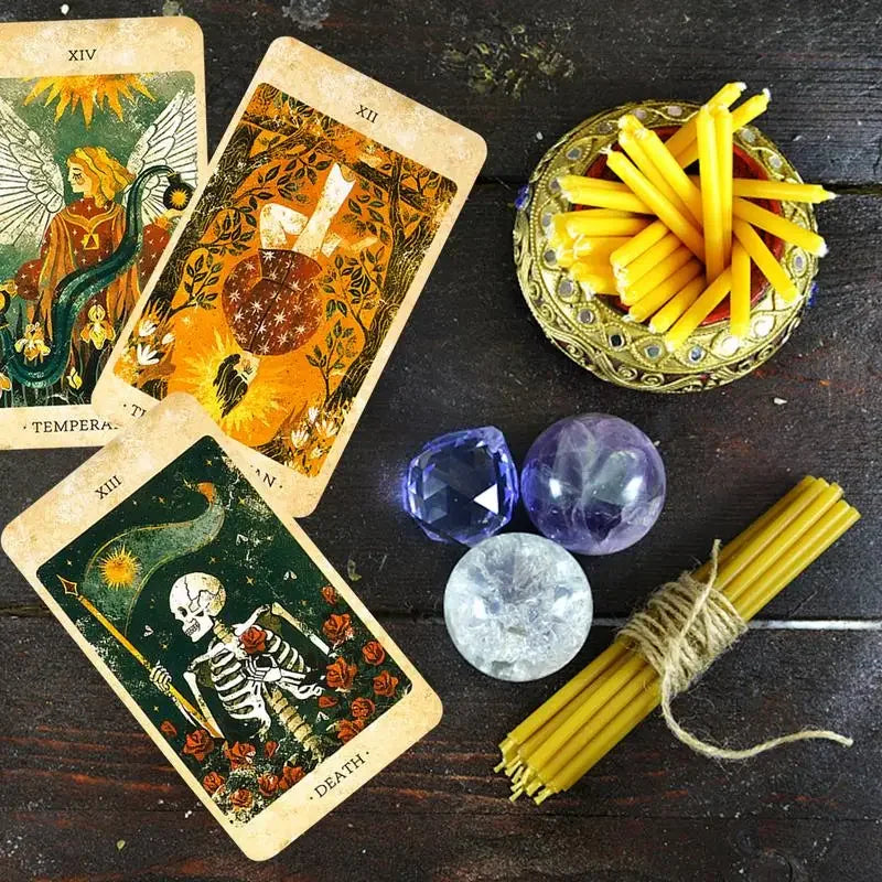 The Solar Kingdom Tarot cards A 78 deck English Psychological Oracle Deck With Vibrant Imagery For Future And Past board games