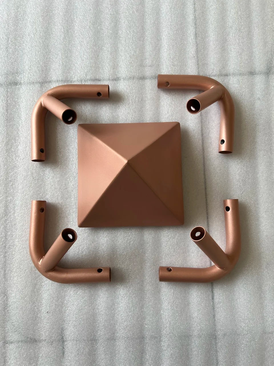 Pure Copper Pyramid Meditation Sacred Geometry Energy Tower for Yoga, Mindfulness, Chakra Balancing & Spiritual Healing
