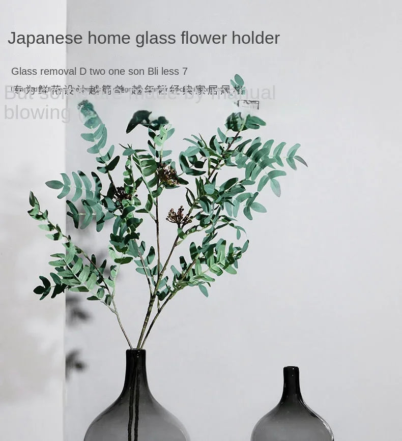 Japanese Style Big Belly Clear Glass Vase Living Room Decoration Simple Ins Home Room Decoration Wedding Decoration