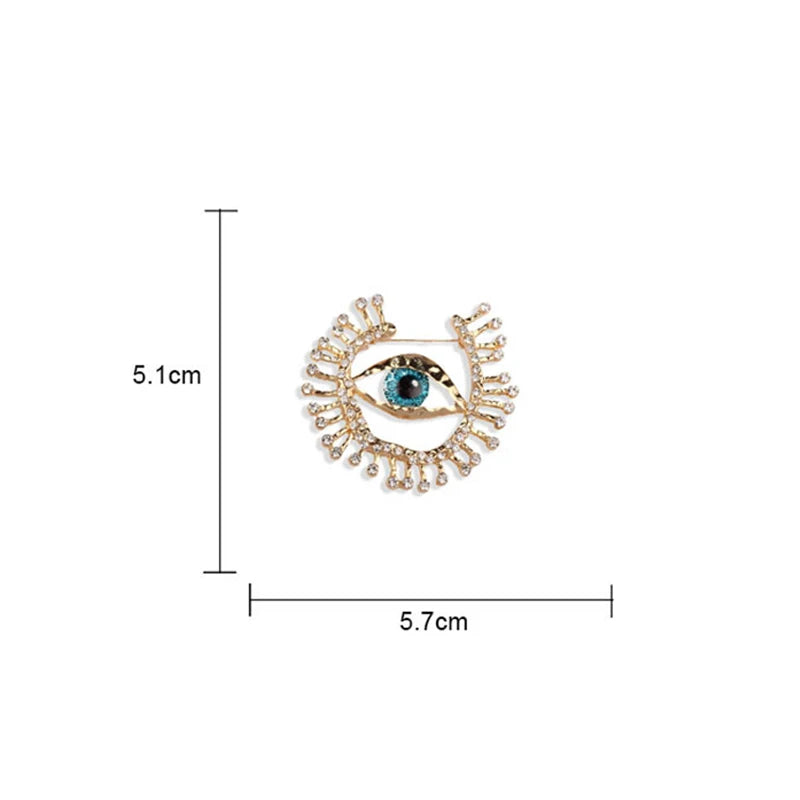 New Evil Eye Badges Cosplay Anime Demon Blue Eye Vintage Devil Eyes Brooches Costume Pin Fans Collection Friends Gifts Wholesale