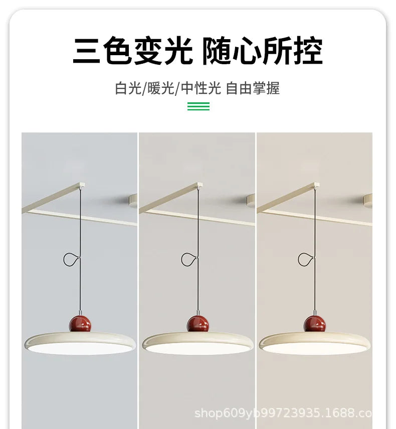 Movable Rocker Arm Restaurant Chandelier Modern Simple Table Light Advanced French Full Spectrum Eye Protection Light