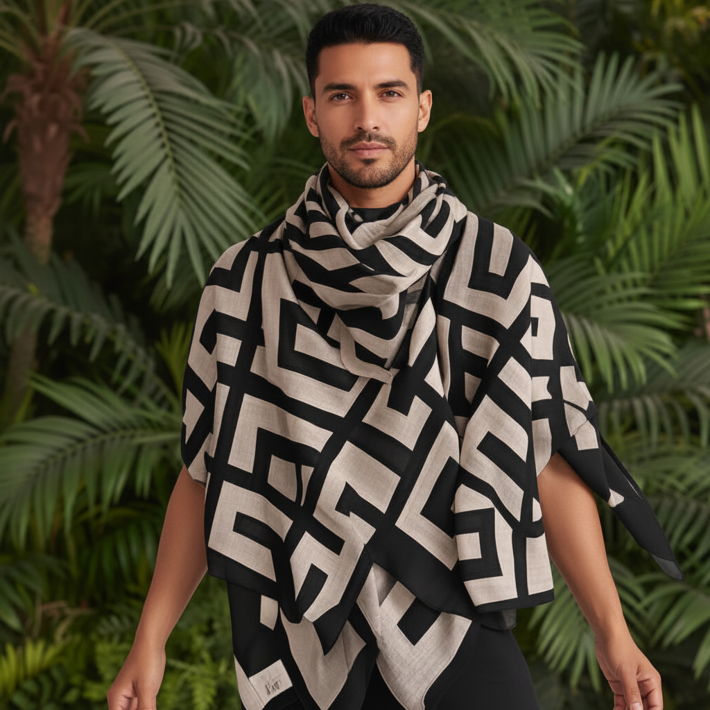 180x90cm Back-type Printed Scarf for Women's Tlmeless Cotton Linen Scarf Fashionable and Versatile Warm Shawl