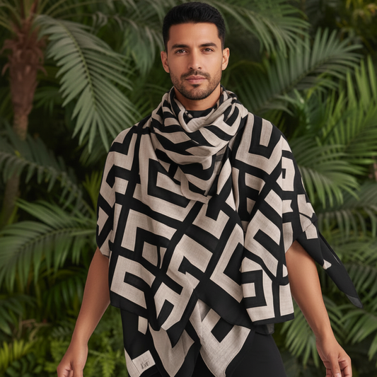 180x90cm Back-type Printed Scarf for Women's Tlmeless Cotton Linen Scarf Fashionable and Versatile Warm Shawl