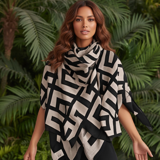180x90cm Back-type Printed Scarf for Women's Tlmeless Cotton Linen Scarf Fashionable and Versatile Warm Shawl