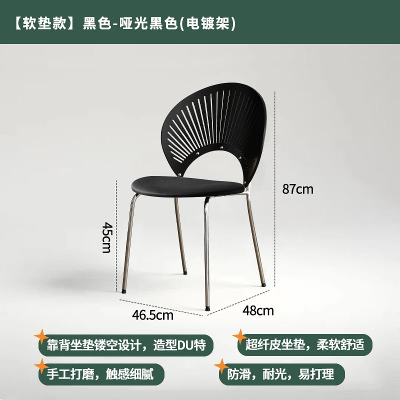 Home Furniture Restaurant Dining Chairs Living Room Leisure Chair Customized Stainless Steel Chairs Single Backrest Armchair