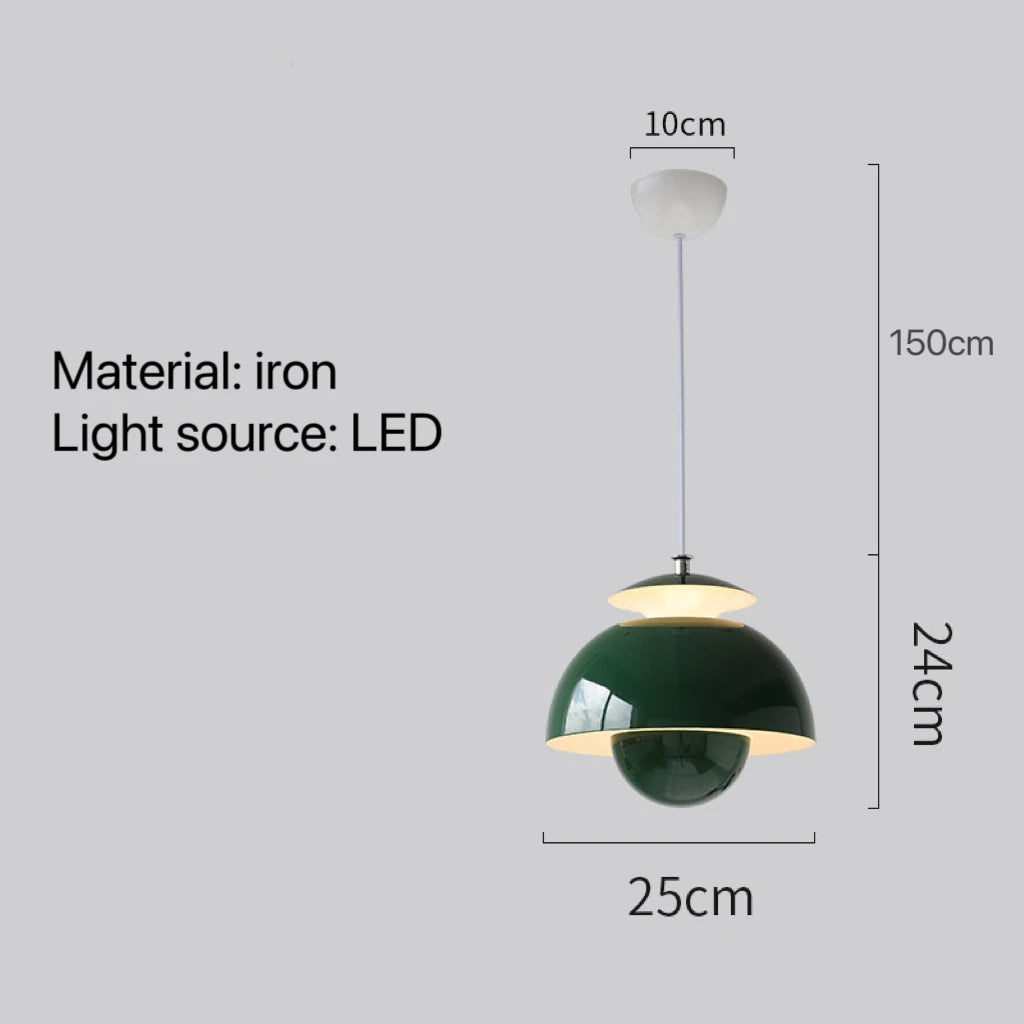 Modern Flower Bud Pendant Lamp Bedroom Bedside Study Bathroom Restaurant Bar Counter Led Hanging Light Lighting Home Decoration