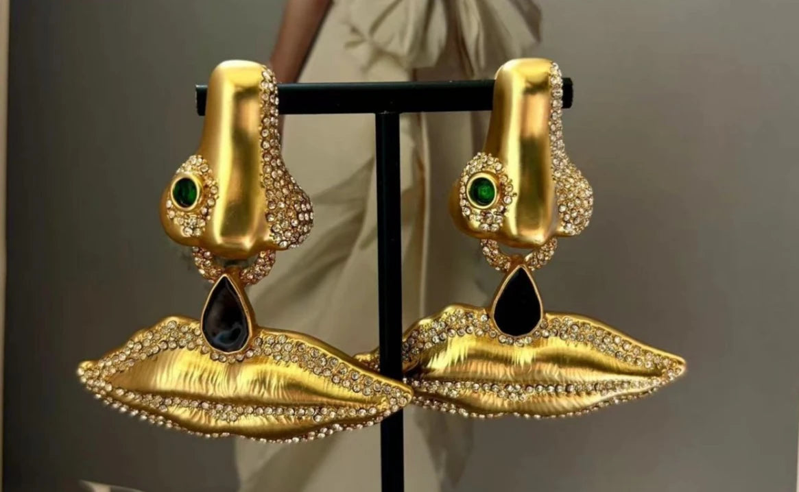 Exaggerated and Sexy Facial Features Series Exquisite Eye Earrings