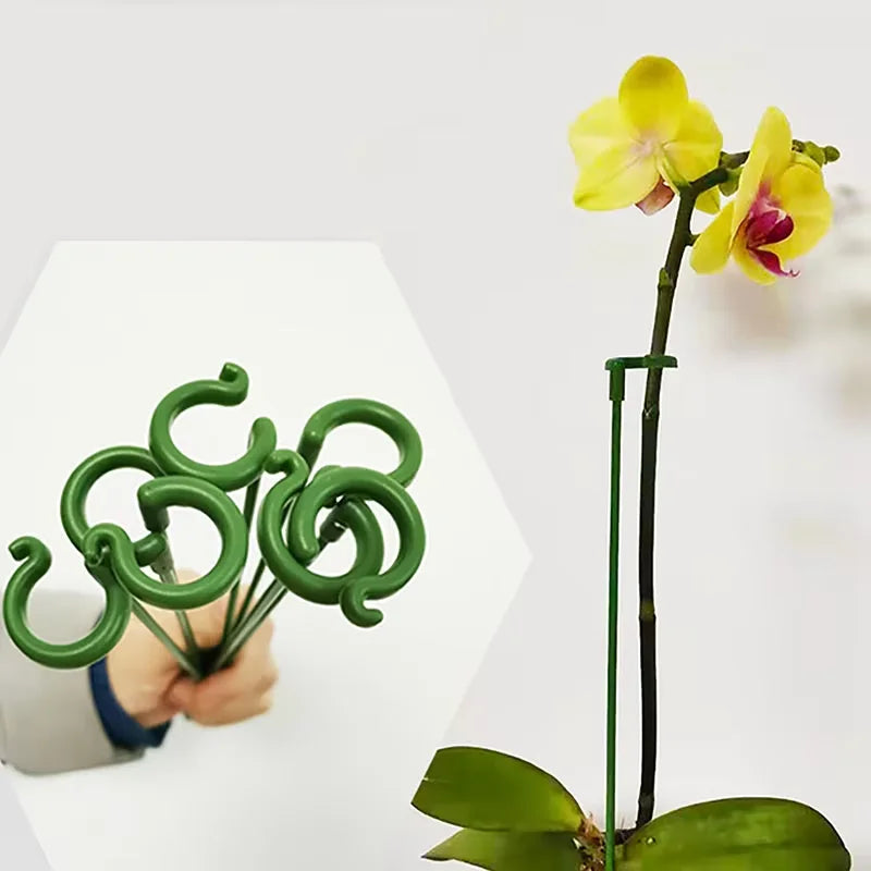 Plastic Plant Supports Stakes Flower Stand Sticks Reusable Protection Fixing Tool Flower Grow Holder Garden Tools