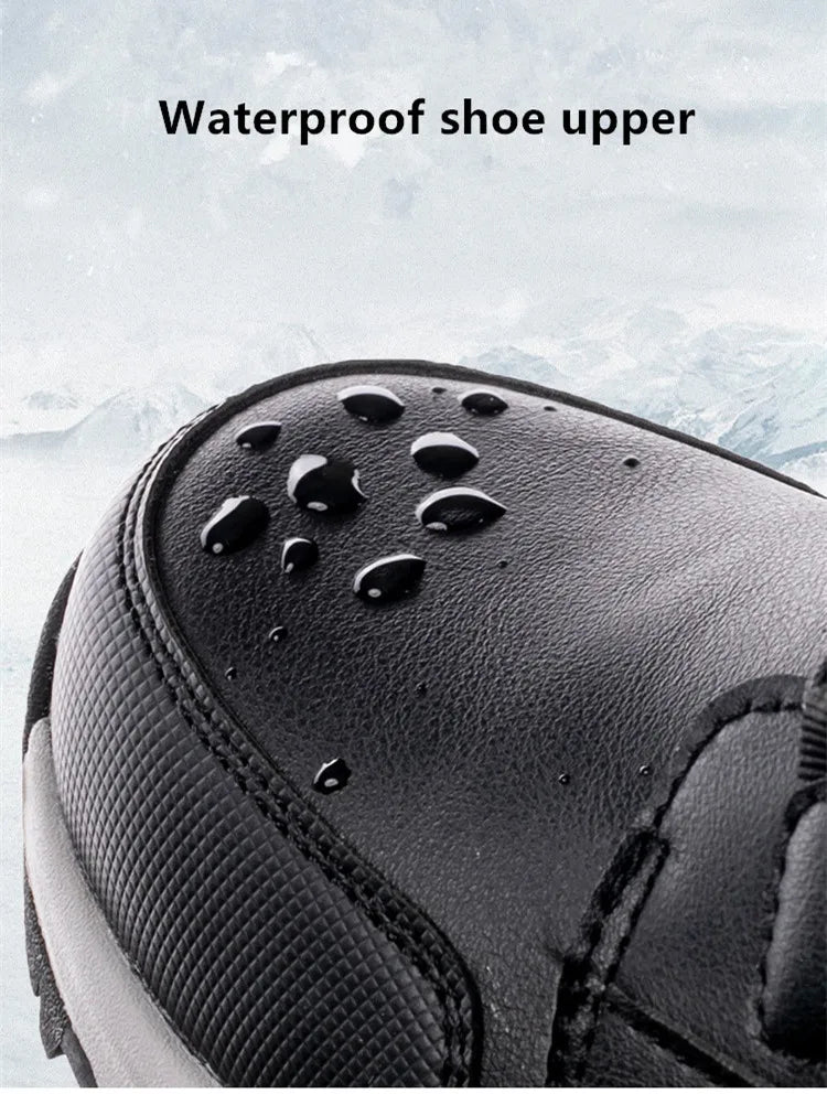 2026 New arrival Winter Men Snow Boots Warm Plush Men's Boots Waterproof High-top Ankle Boots Non-slip Men's Hiking Sneakers