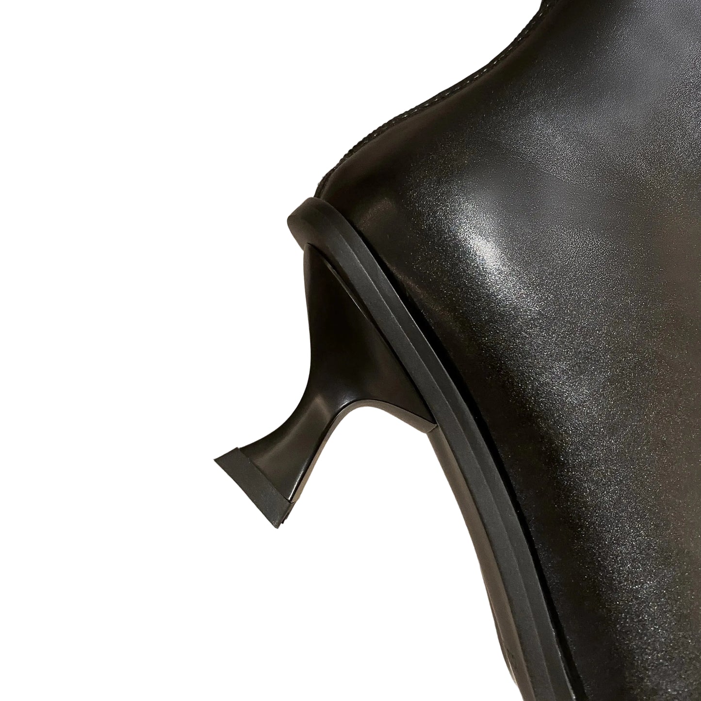 Chic Leather Women Ankle Boots Autumn Winter Office Lady Pointed Toe Thin High Heels  Short Booties Army Green