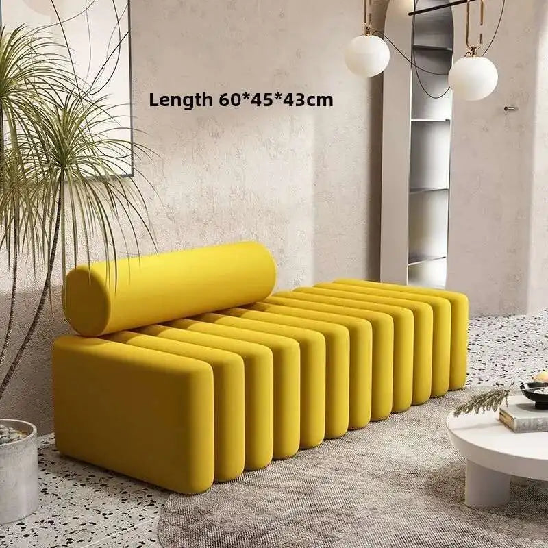 Light Luxury, Shoe Changing Stool, Household, Living Room, Stool, Sofa, Strip, Rest Stool, Bedroom, End of Bed, Stool