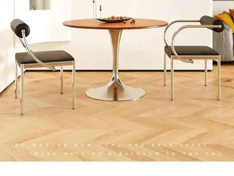 Designer Dining Chair Vintage Style Stainless Steel Study Bedroom Makeup Chair Dresser Furniture