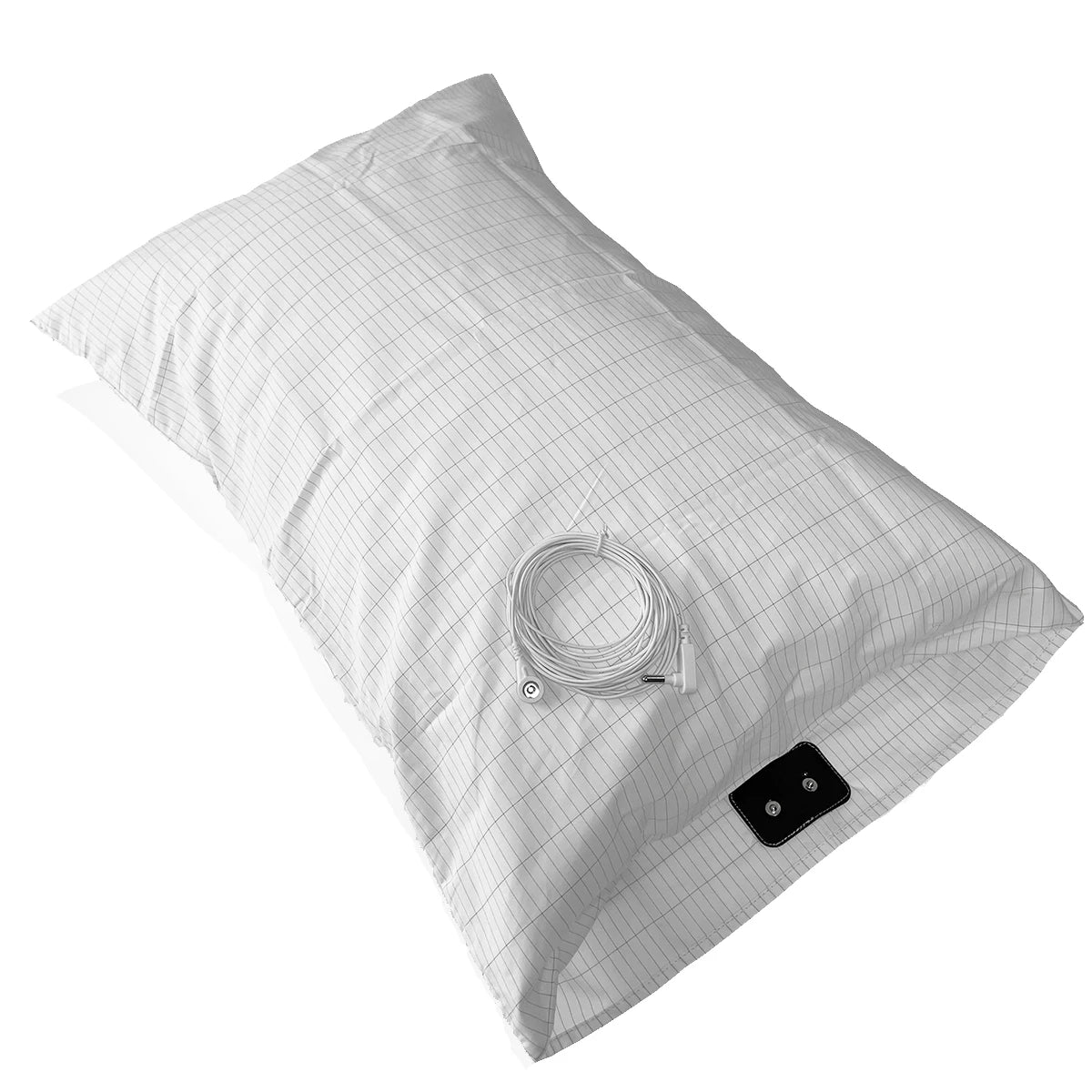 Silver Fiber Grounding Pillowcase with Earthing Cord Radiation-proof Kits Earthed Health Protection for Better Sleep