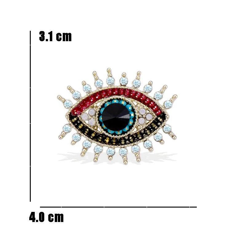 New Evil Eye Badges Cosplay Anime Demon Blue Eye Vintage Devil Eyes Brooches Costume Pin Fans Collection Friends Gifts Wholesale