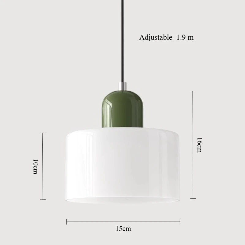 Nordic Modern Glass Bedroom Bedside Long Line Small Chandelier Restaurant Bar Chandelier Simple Lighting Atmosphere Lamp E27