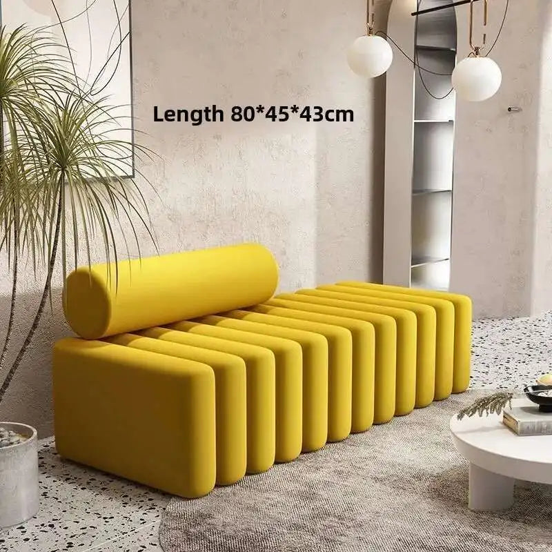 Light Luxury, Shoe Changing Stool, Household, Living Room, Stool, Sofa, Strip, Rest Stool, Bedroom, End of Bed, Stool