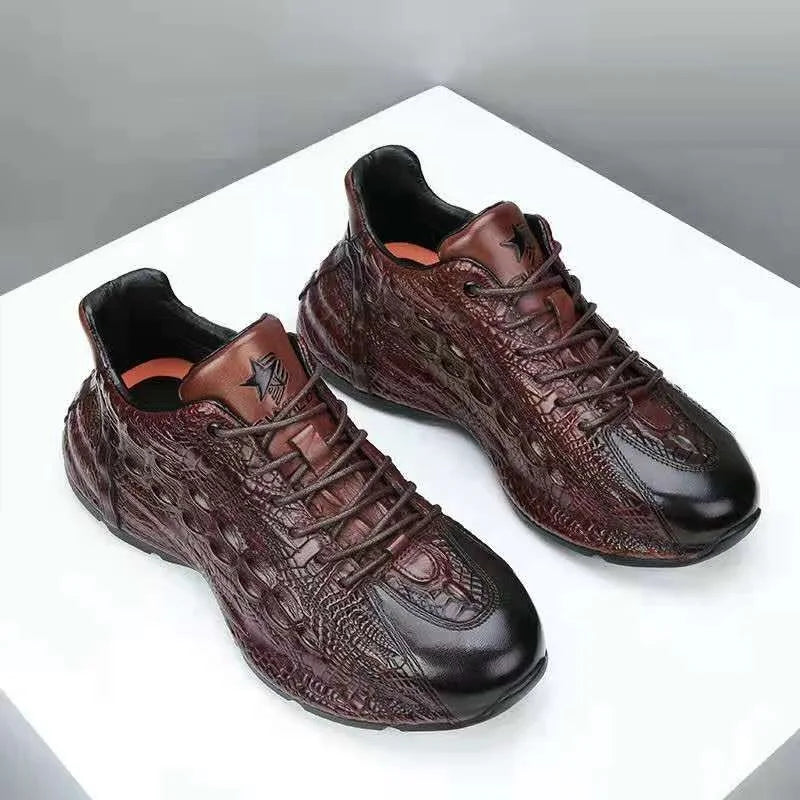 2025 new arrival Genuine Leather casual shoes men,Sneakers PDD019