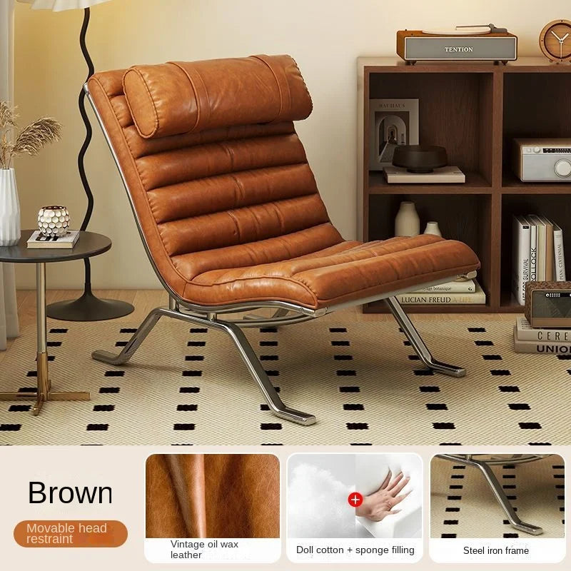 Sofa Chair Minimalist Light Luxury Senior Sense Of Living Room Antique Style Designer Sofa Chair Lazy Leisure Lounge Chair