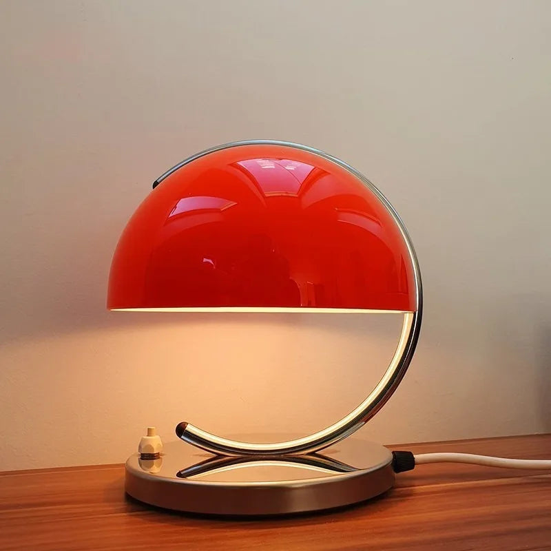 Italy Minimalist Bauhaus Table Lamps Orange Small Pudding Bedroom Beside Modern Living Room Study Desk Glass Small Night Lights