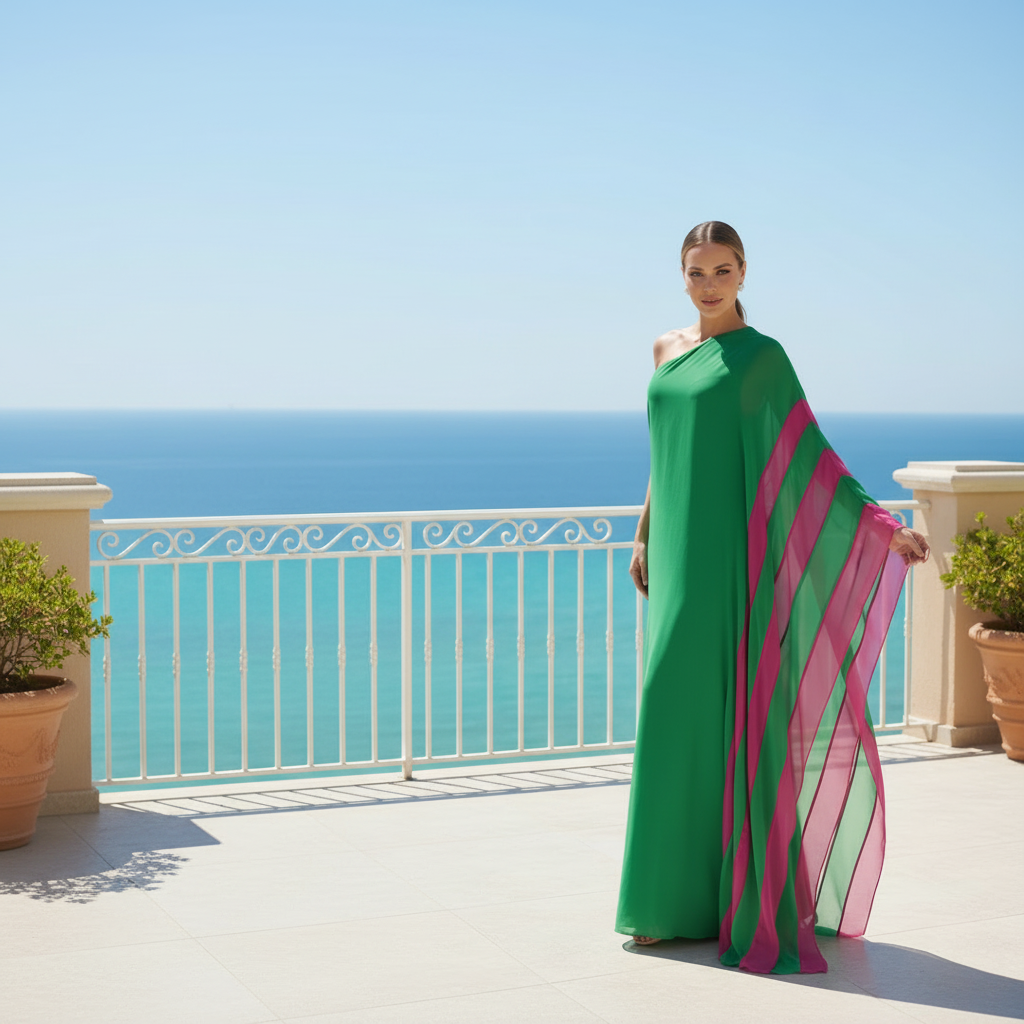 Boho Sexy One Shoulder Loose Maxi Dress Womens Spring Elegant Color Block Long Party Dress Summer Backless Hollow Vacation Dress