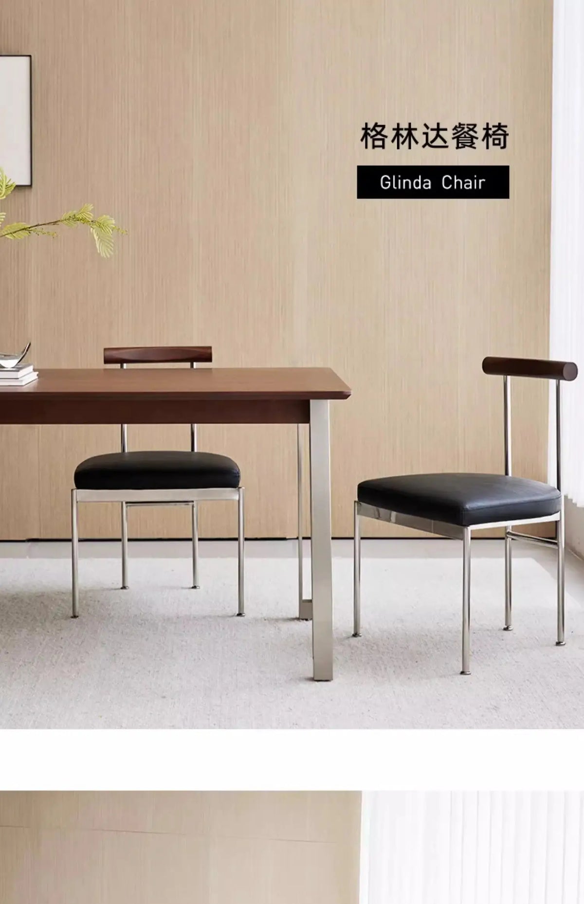 Bauhaus Style Dining Chair Household Restaurant Seat Ergonomic Backrest Desk Chair Modern Study Office Side Chair for Home