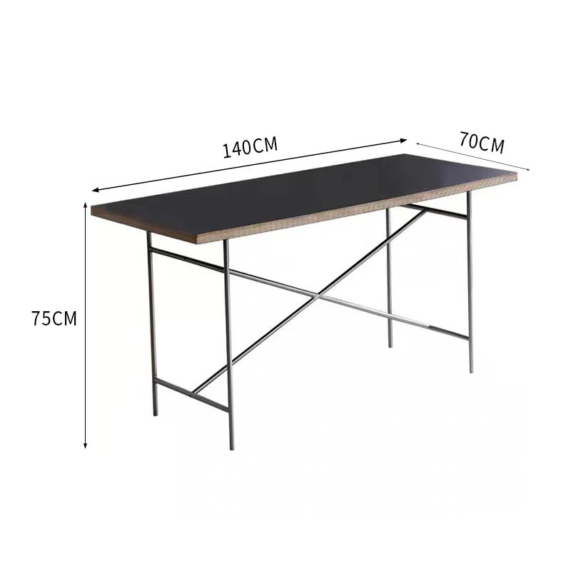 Stainless steel rectangular board wood conference table medieval desktop desk writing desk living room dining table