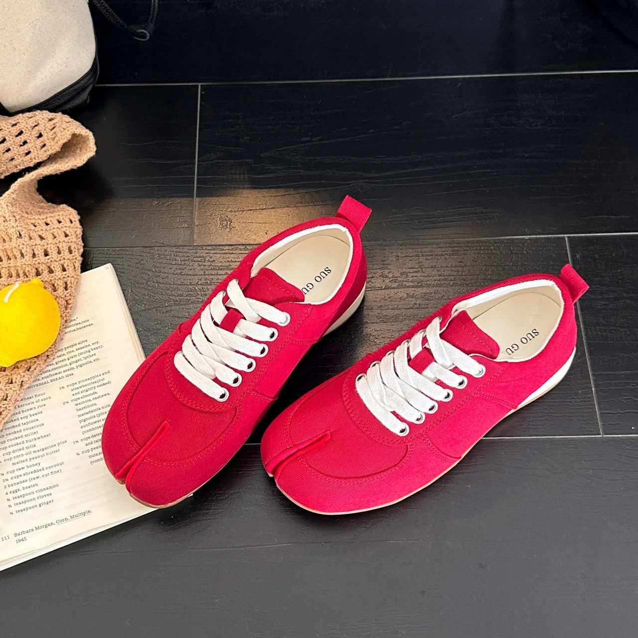 German Training Shoes Women's 2026 Summer Lace Up Forrest Gump Shoes Women's Split Toe Breathable Sports Shoes