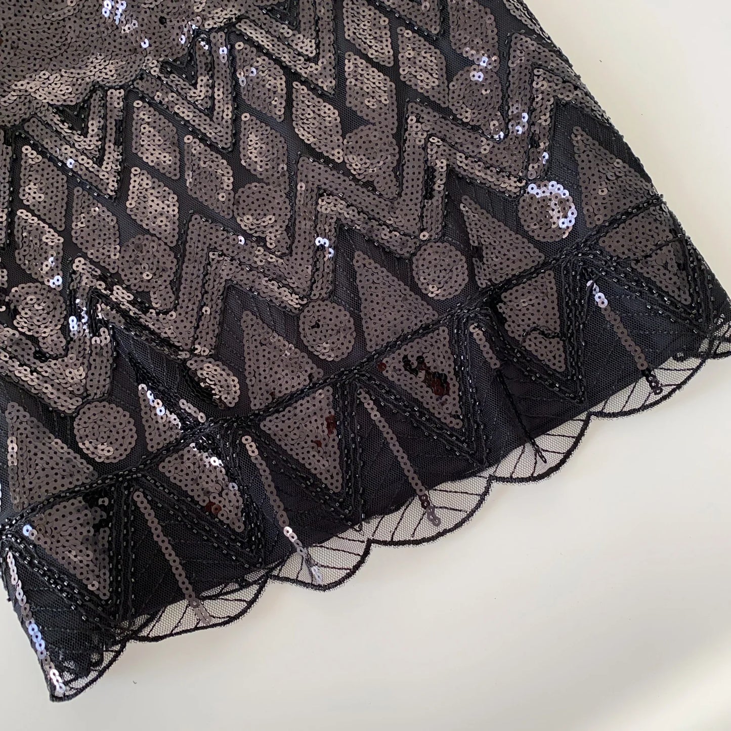Faionable Heavy Embroidery Sequin High Waist Slim A-Line  Skirt Women's Autumn Small Fraance Sle Commute Skirt