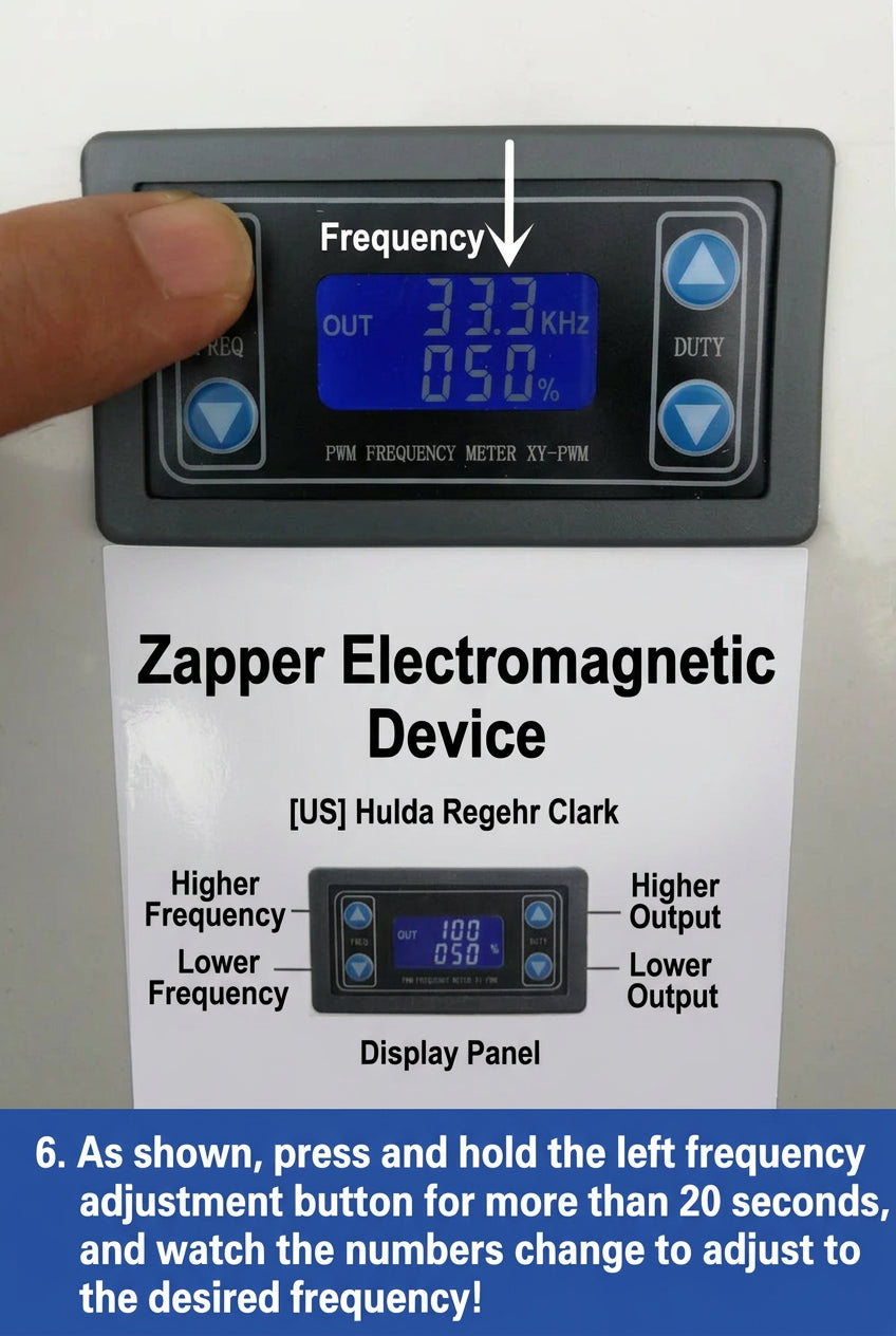 Zapper Frequency Resonance Device Dr. Clark Electromagnetic Broadband Adjustable Electronic Signal Therapy Tool