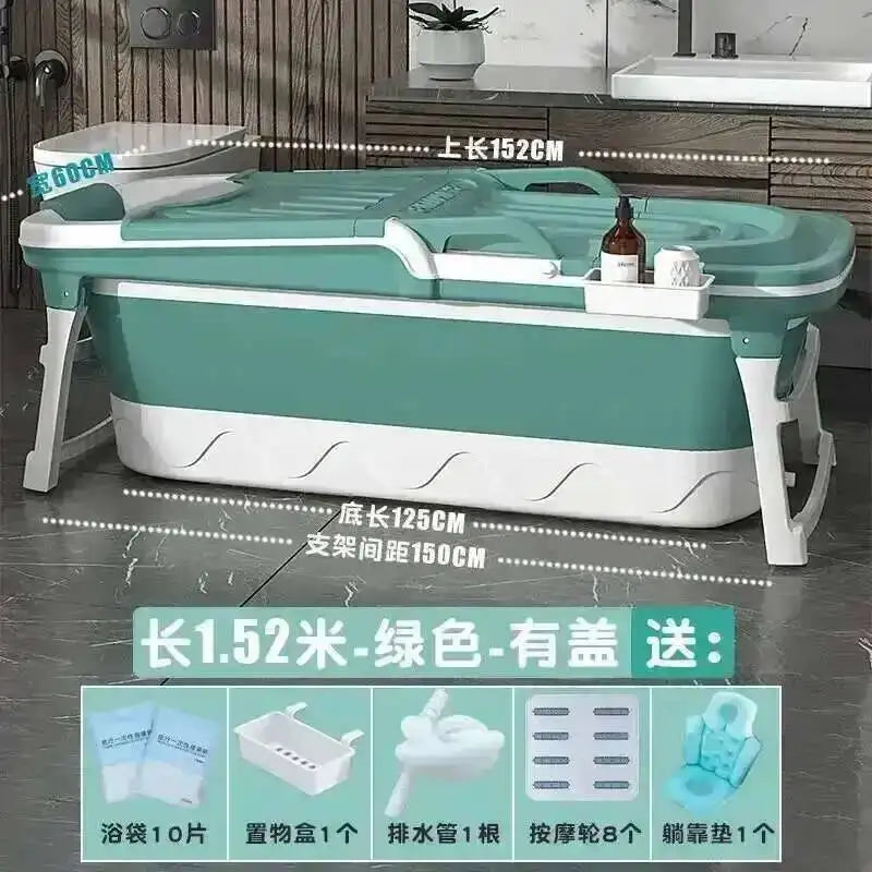 Tub Bathtubs Adult Folding bathtub Household Foaming hot Simple Adult Bathing Tub Full Body Sweat Portable Steam Bathing Basin