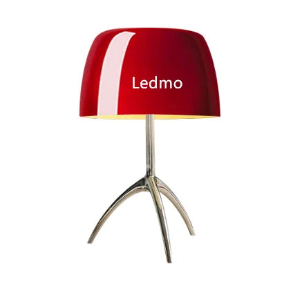 Italian Designer Glass Shade Table Lamp Tripod Desk Light for Bedroom